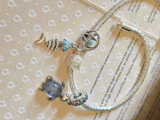 Lote charms Pandora tortuga pez búho
