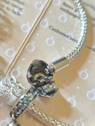 Lote charms Pandora tortuga pez búho
