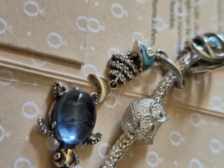 Lote charms Pandora tortuga pez búho