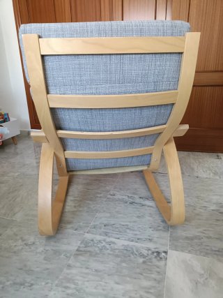 Mecedora Poäng IKEA Madera Gris