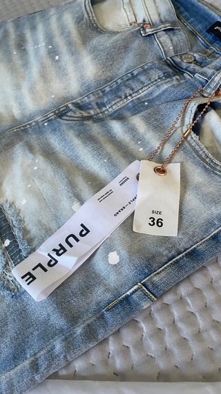 Jeans Purple Brand uomo lavaggio blu