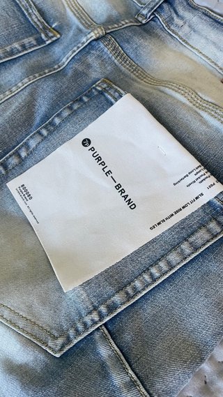 Jeans Purple Brand uomo lavaggio blu