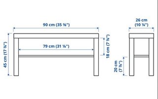 Mesa auxiliar Ikea Lack para TV