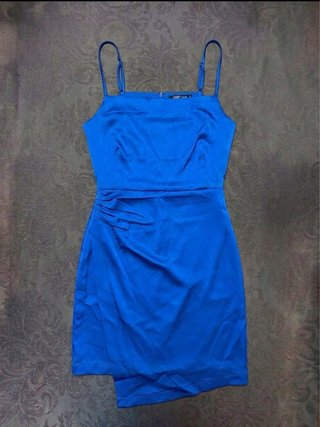 Vestido Zara azul eléctrico Talla S
