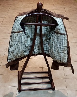 Chaqueta de piel vacuno marrón Talla 48