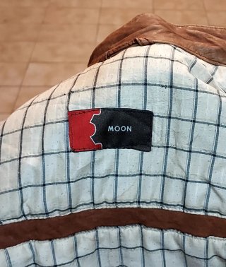 Chaqueta de piel vacuno marrón Talla 48