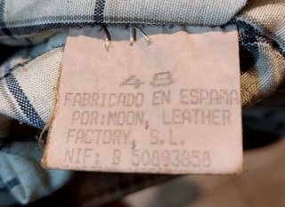 Chaqueta de piel vacuno marrón Talla 48