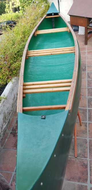 Canoa Canadiense Madera y Fibra 3 plazas