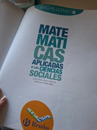 Matemáticas aplicadas a las ciencias sociales, ...