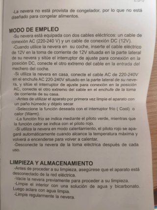 Mini nevera Jocca roja