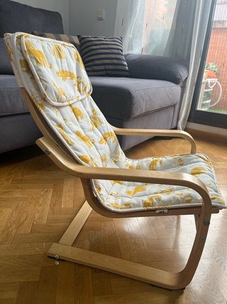 Silla infantil Ikea con funda de animales