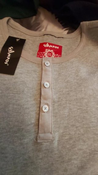 Jersey fino CAMPOS hombre gris XXL