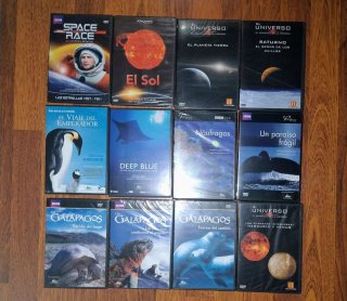 Lote 12 DVDs Documentales Naturaleza Universo