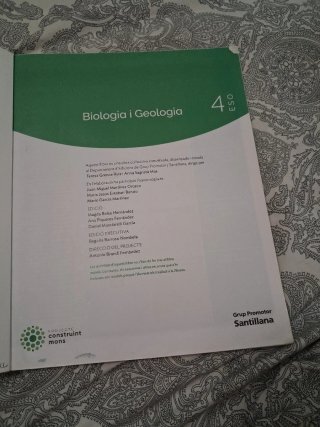 BIOLOGIA I GEOLOGIA 4 SEC CONSTRUINT MONS