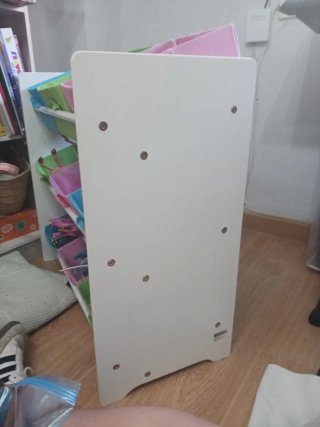 Mueble organizador de juguetes blanco madera