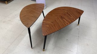Mesa de centro doble hoja madera