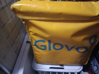 Mochila Glovo Amarilla