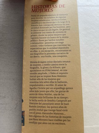 Historias de mujeres, de Rosa Montero