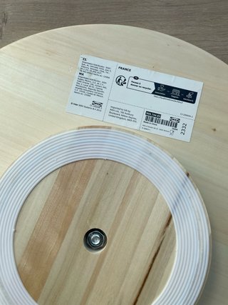 Plato giratorio IKEA SNUDDA madera