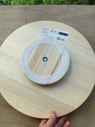 Plato giratorio IKEA SNUDDA madera