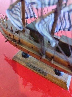 Veliero Victory  Modellino in legno vintage...