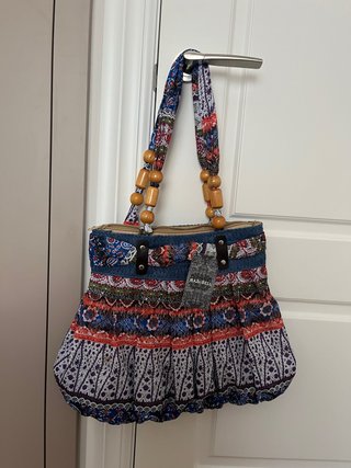 Bolso Maxi Bell estampado étnico