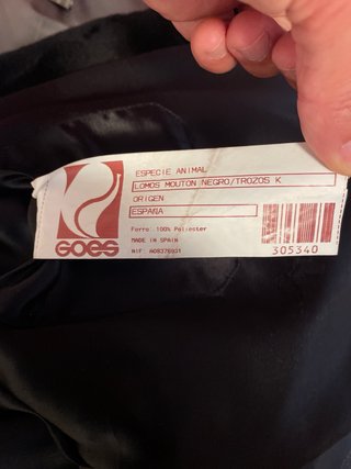 Abrigo Muton y Astracán Negro Mujer