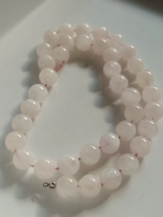 Collana pietre naturali rosa chiaro