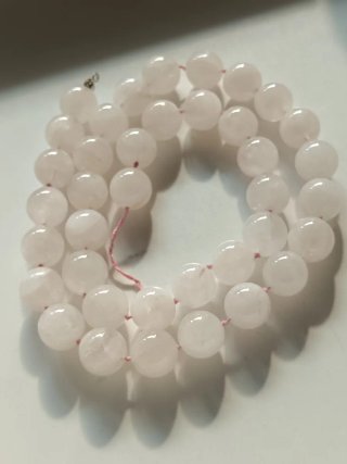 Collana pietre naturali rosa chiaro