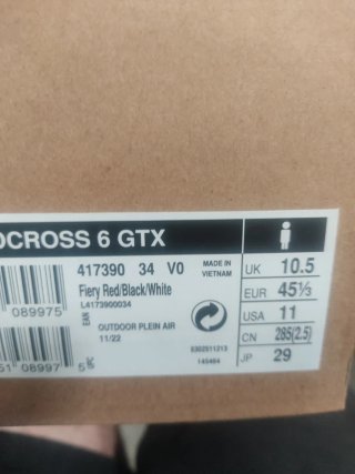 NUEVAS Zapatillas Salomon Speedcross 6 GTX Talla 4