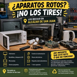 Recogida de pequeños electrodomésticos rotos