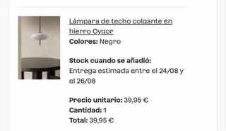 Lámpara Colgante Hierro Oygor Sklum
