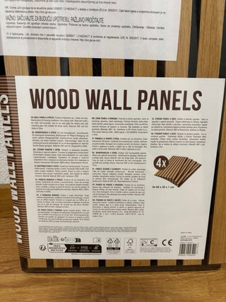 4 Paneles Madera Decoración Pared