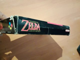 Scatola + manuale originale Zelda Link to the Past SNES