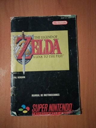 Scatola + manuale originale Zelda Link to the Past SNES