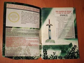 Scatola + manuale originale Zelda Link to the Past SNES