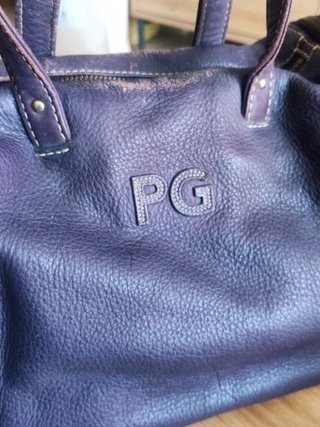 Bolso morado Purificación García piel auténtica
