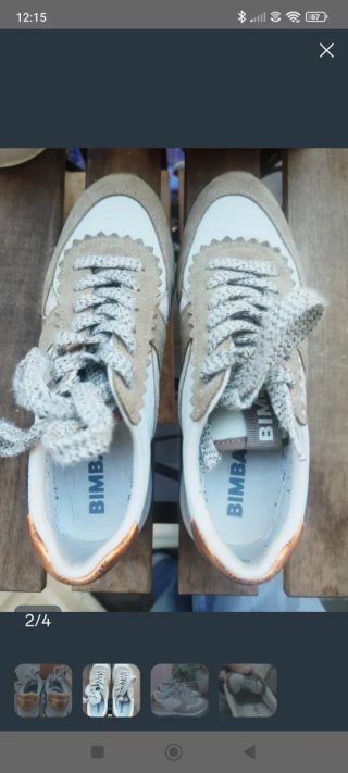 Zapatillas Bimba y Lola Beige/Blanco