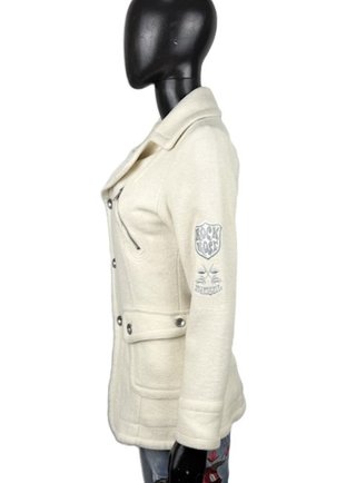 Diesel Cappotto Lana Avorio XS