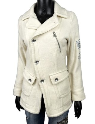 Diesel Cappotto Lana Avorio XS