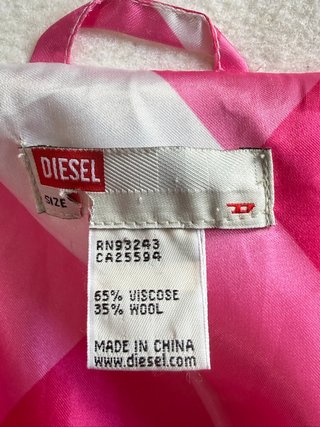 Diesel Cappotto Lana Avorio XS