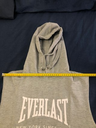 Felpa Everlast smanicata con cappuccio – grigio