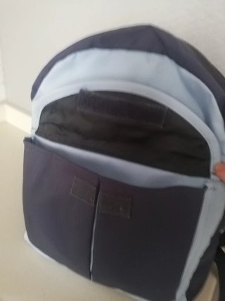 Mochila Adidas Azul y Gris
