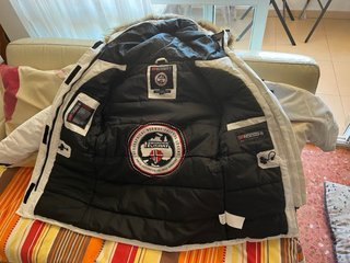Abrigo Geographical Norway Blanco Talla L