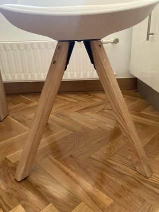 Sillas estilo nórdico blanco/madera