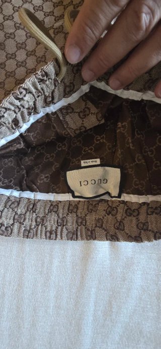 Calções Gucci GG Monogram Castanhos