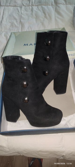 Botines negros tacón alto