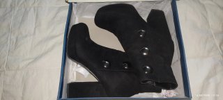 Botines negros tacón alto