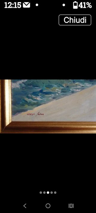 Vecchio quadro dipinto ad olio Giorgio Salvato