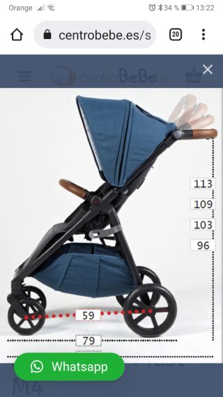 Carrito Bebé MUST4 Azul
